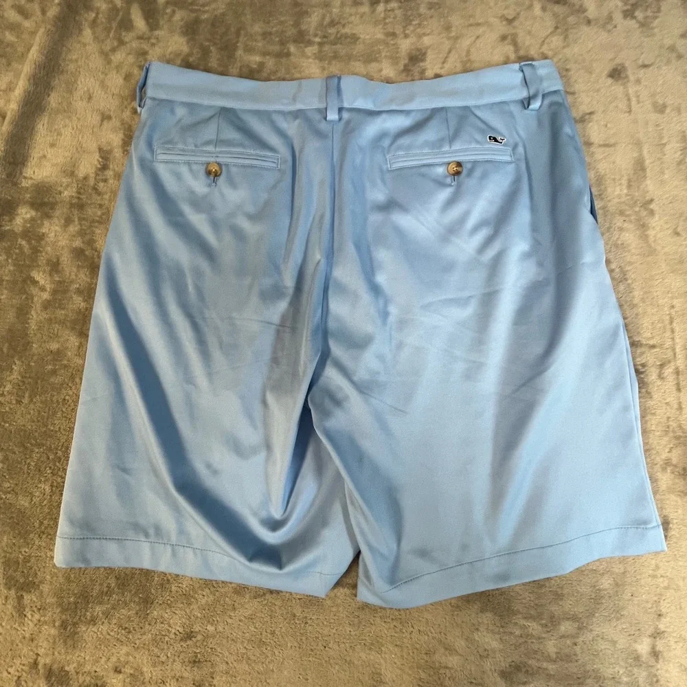 Vineyard Vines Links Short Mens 36 Blue Performance Golf Flat‎ Front 1H0441